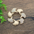 Shangjie oem broche mate ginkgo hoja de diario dhinestone broche broch vintage broches